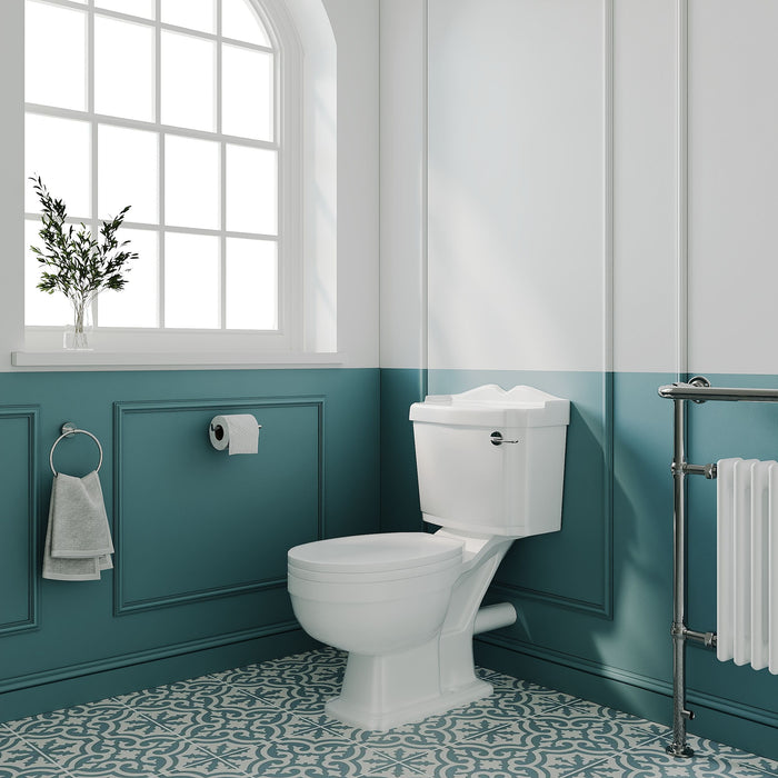[BCLG003] Whitgreave Traditional Close Coupled Toilet and Seat - 885 x 715 x 715mm - Lifestyle 3