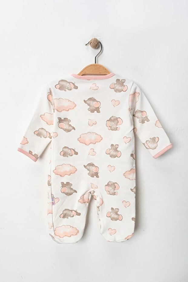 Wholesale Baby Girl Premium Cotton Footed Romper 3 - Piece Set - 500g - TryAladdin