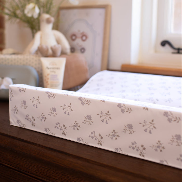 Wilby & Wonder - Wedge Baby Changing Mat - Blue Meadow