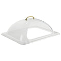 Winco C-DPF2 - Clear Dome Cover - Half-Size - Side Cutout
