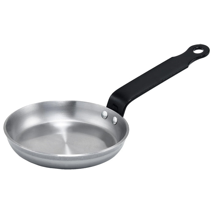 Winco CSPP-4 - 4-3/4" Diam. Mini Blini Pan - Polished Carbon Steel