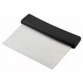 Winco DSC-2 - 6"W Dough Scraper Cutter - Stainless Steel - Black Handle