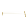Winco GH-16 - 16" Deep Glass Hanger Rack - Brass Plated