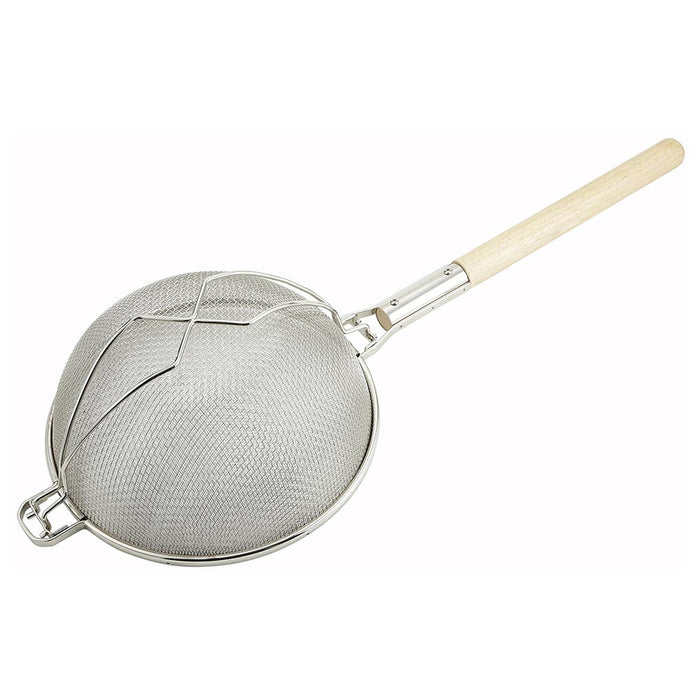 Winco MST-12D - 31"L Reinforced Strainer - 12" Diam