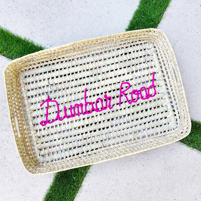 Woven Name Tray, Custom