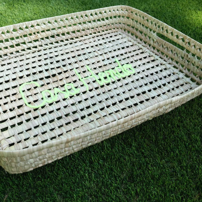 Woven Name Tray, Custom