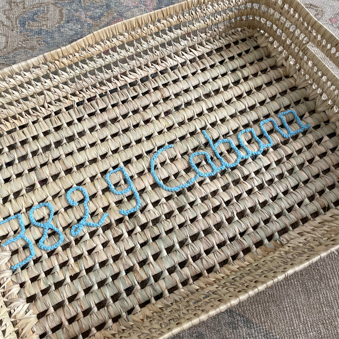 Woven Name Tray, Custom